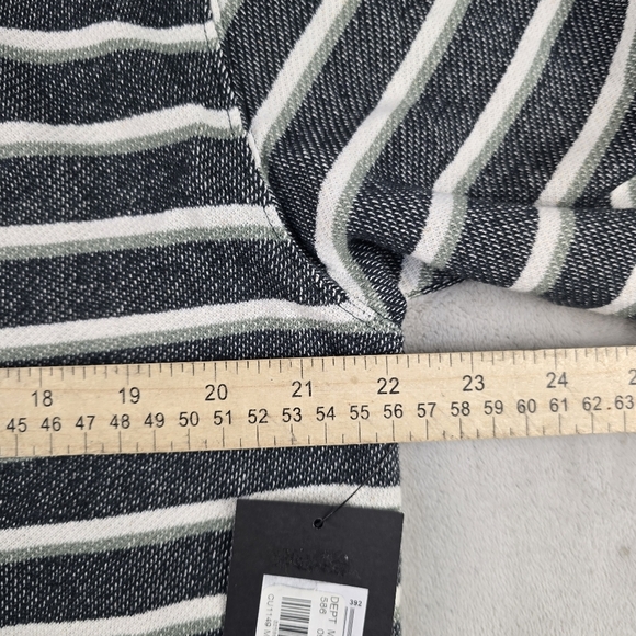 NWT Hurley Pullover Hoodie Mens Medium Striped Blue Green White New - Picture 8 of 10